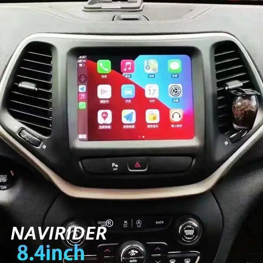 Multimedia Video Player Stereo for Jeep Cherokee 2014-2021 Android 15 Navi Autoradio Carpl