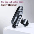 2 in 1 Car Safety Hammer Car Seat Belt Cutter Knife Car Window-breaking Hammer Glass Breaker Lif - Automotive LED Light