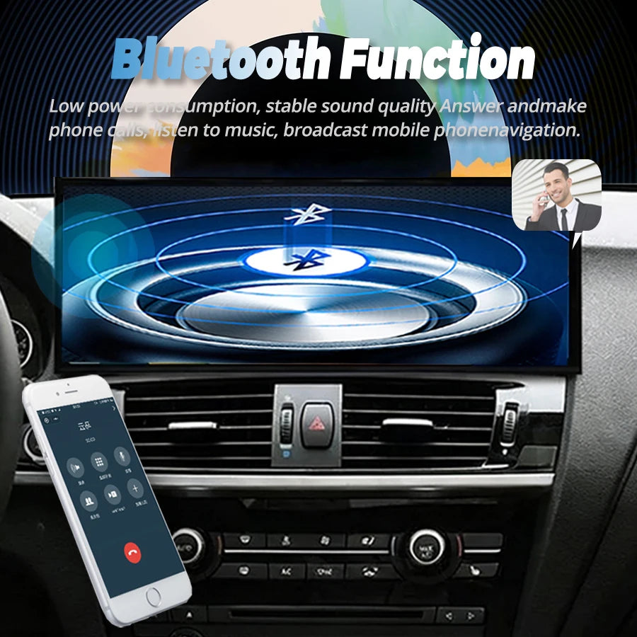 15.8inch Wireless Carplay For BMW X3 F25 G01 X4 F26 G02 2016-2018 Android Auto GPS Navigat