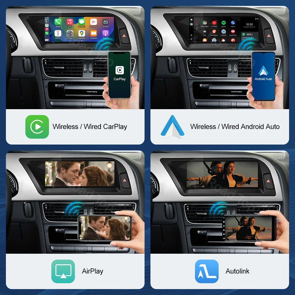 8.9'' Road Top Multimedia Display Touch Screen For Audi A5 S5 2008-2016 Airplay Miracast F | AUTOKITSHOP