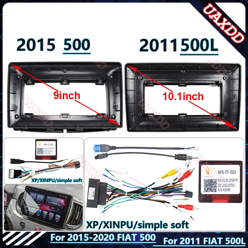Car Radio Android stereo Harness screens navigation dashboard cable frame canbus For 2011