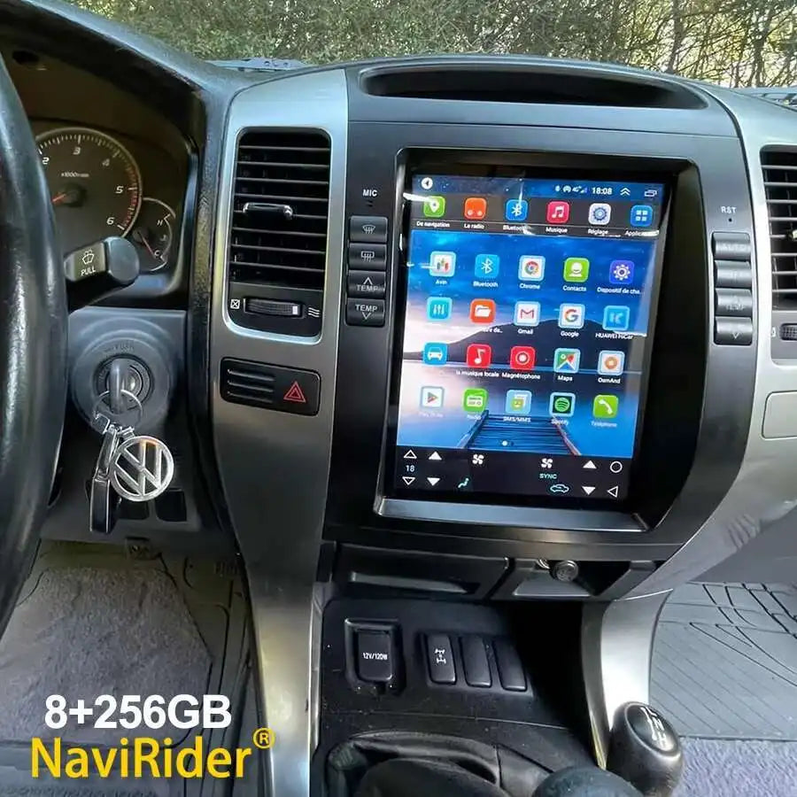 For Toyota Land Cruiser Prado 120 Lexus GX470 Android Car Radio Multimedia Player Carplay