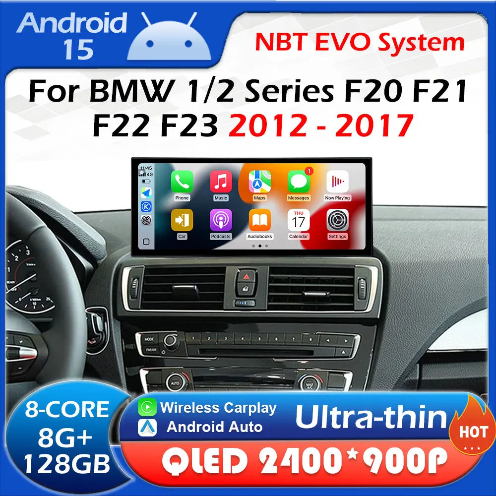 for BMW 1 / 2 Series F20 F21 F22 F23 2012 2013 - 2017 NBT EVO System Android Car Radio Ste | AUTOKITSHOP