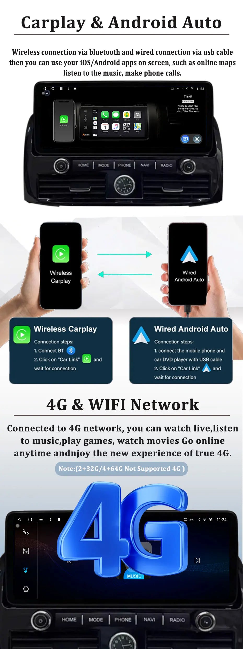 Navigation GPS Android 16 Carplay for Toyota Camry 2006 - 2011 DSP Stereo WiFi Car Radio M | AUTOKITSHOP