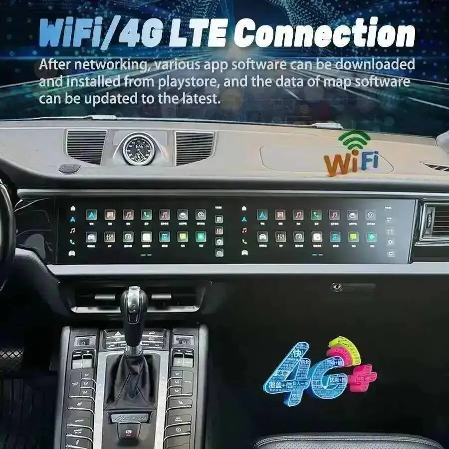 12.3+12.3 Inch Dual Screen CarPlay Radio for Porsche Macan 2014-2017 Android Car GPS Multi | AUTOKITSHOP