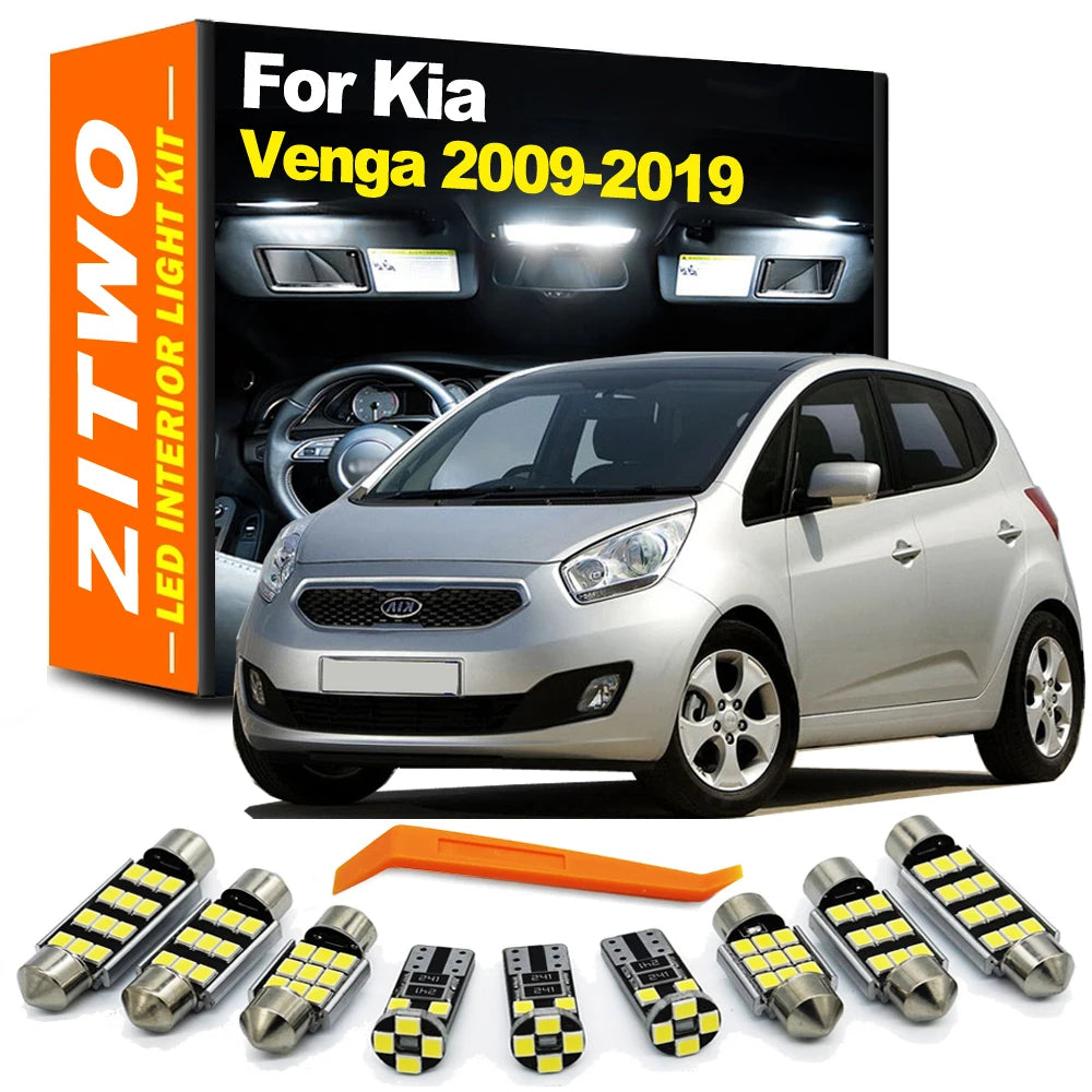 ZITWO 11Pcs No Error For Kia Venga 2009- 2013 2014 2015 2016 2017 2018 2019 Car  for Kia 2009-2013 - Canbus LED Car Ligh