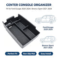 For Ford Focus Bronco Multi-Function Layered Center Console Armrest Storage Organizer Case Car I - Automotive LED Light