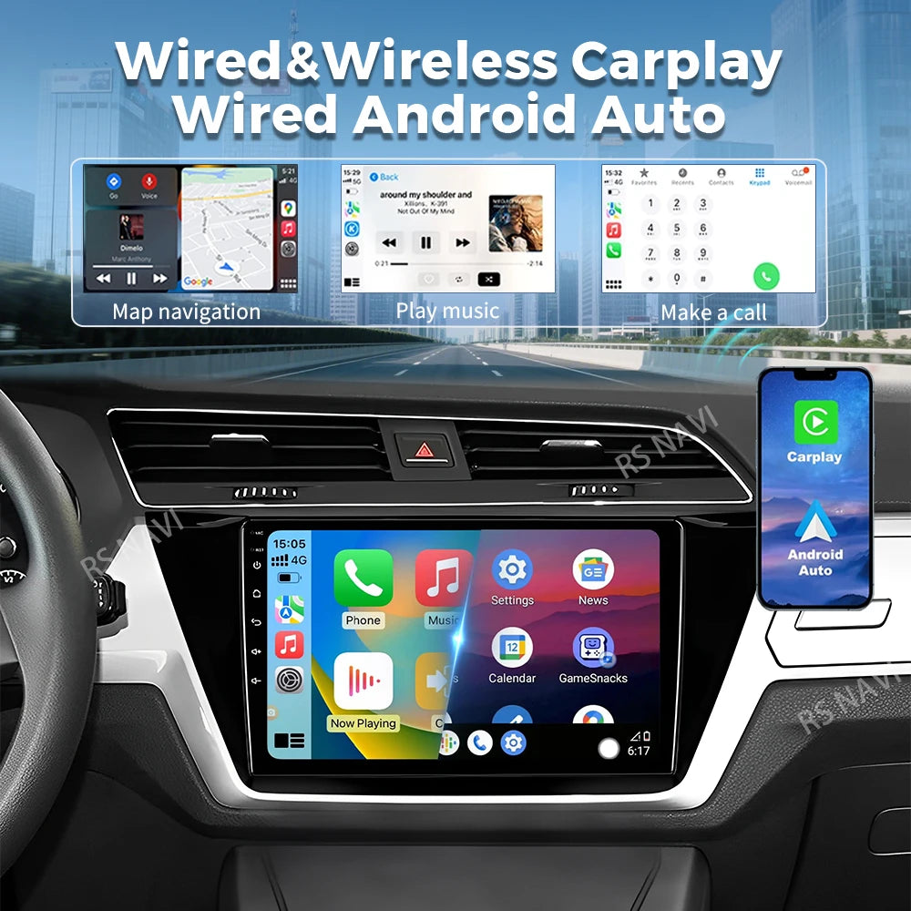 Android 16 Carplay Auto Car Radio For Volkswagen TOURAN 2016 2017 2018 Multimedia Video Pl
