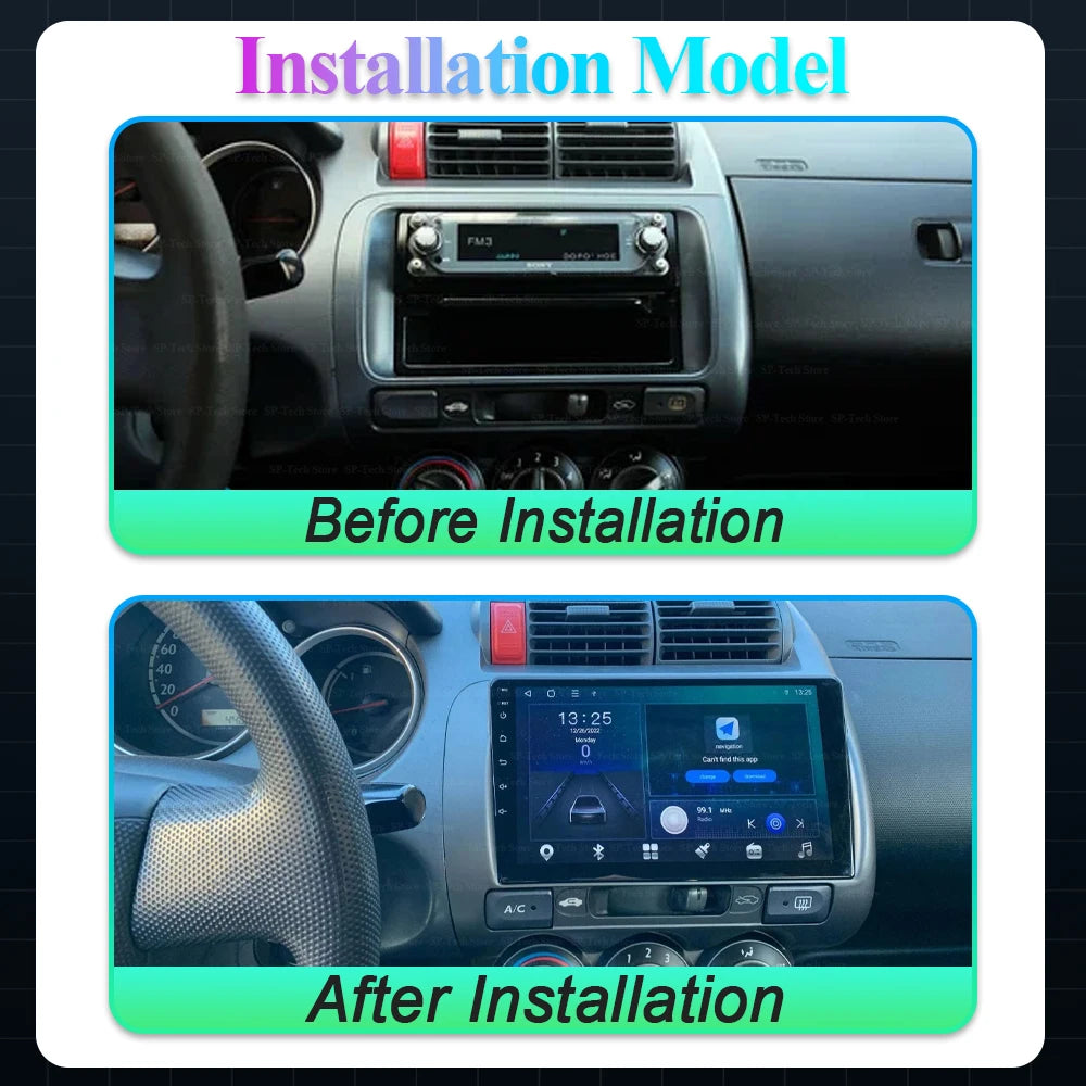 Android 16 For Honda Fit Jazz City 2002 2003 2004 2005 2006 2007 Multimedia Player Navigat | AUTOKITSHOP