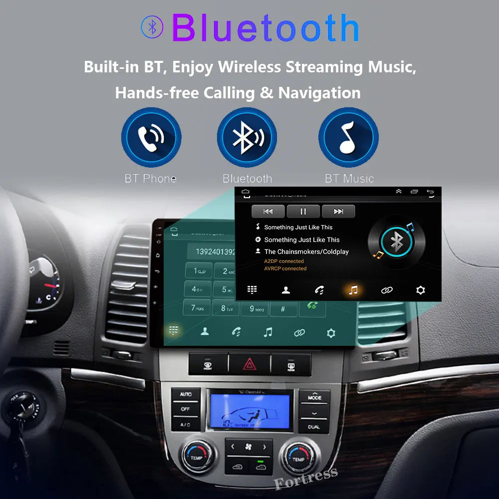 Android 16 For Hyundai Santa Fe 2 2006 - 2012 Auto Radio Stereo Multimidia Player GPS Navi