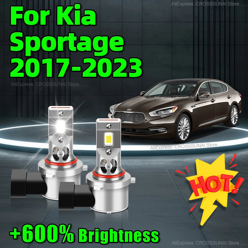 Car Headlight 30000LM LED Bulbs Canbus HB3 Wireless Lamp 6000K Car Light For Kia Sportage