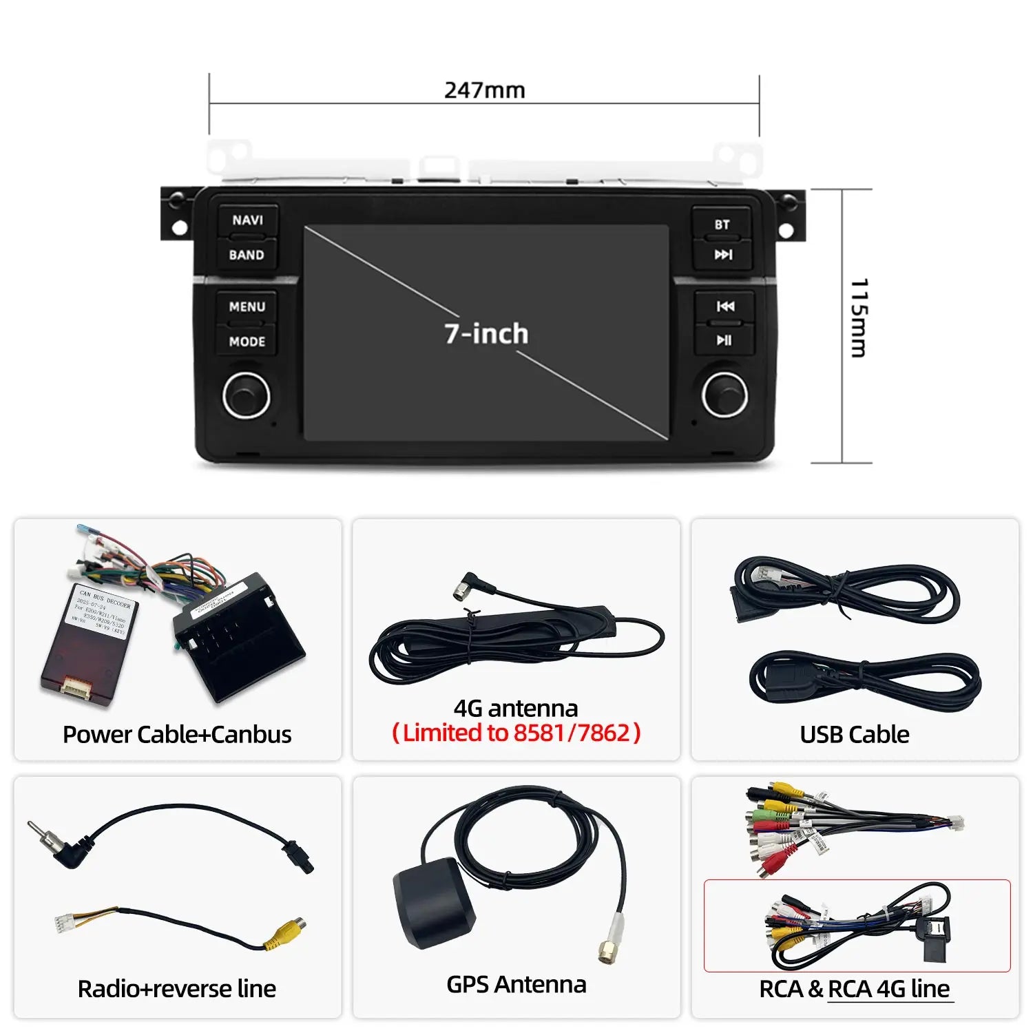 For BMW 3 Series E46 (1999-2006) Android 13 Car Multimedia Audio Player Stereo Radio with