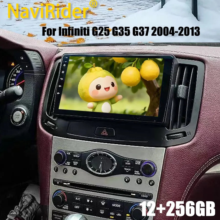 For Infiniti G25 G35 G37 2004-2013 Android 15 GPS Navigation 9 Inch Car Radio 4G Auto CarP | AUTOKITSHOP
