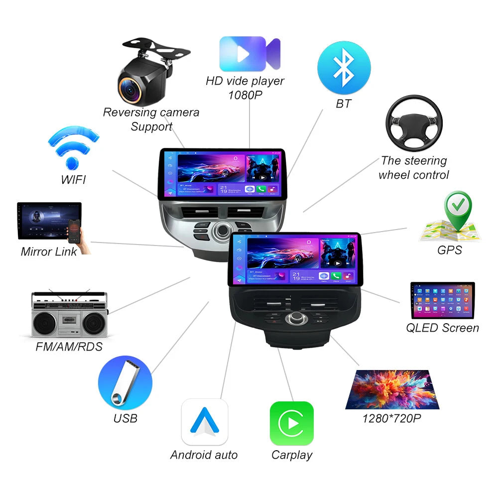 12.3 For Ford Fiesta Mk6 Mk7 2009 2010 2011 2012 2013 2014-2016 Lhd Rhd Android 16 Carplay | AUTOKITSHOP