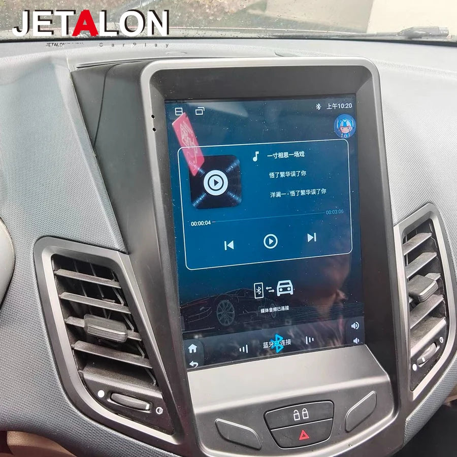 Tesla Screen Car GPS Android Player For Ford Fiesta MK7 2009-2016 Car Radio Stereo Multime