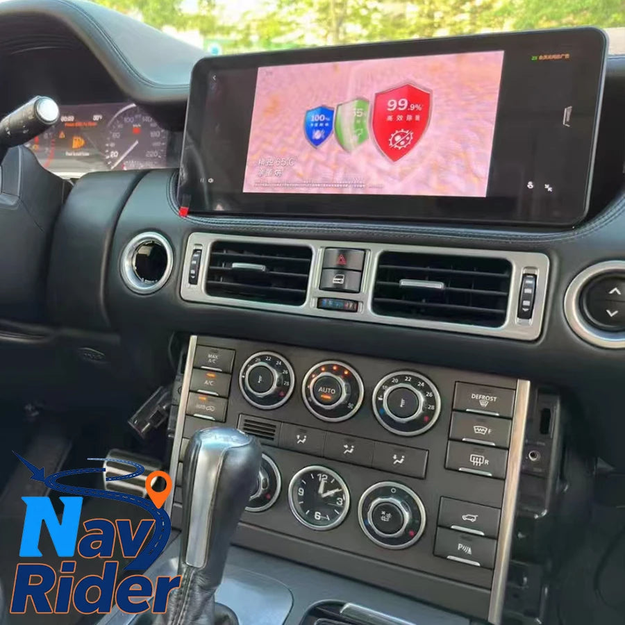 Car Multimedia Player GPS 12.3" Android Screen AC Panel For Land Rover Range Rover V8 L322
