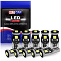 10-Piece LED Interior Light Kit for W5W T10 - Canbus Error-Free Interior Bulbs