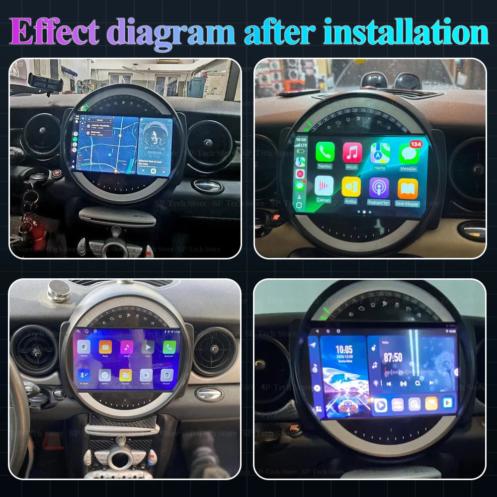 Android 16 For Bmw Mini Cooper R56 R60 R51 2006-2015 Wireless Carplay Android Auto Multime | AUTOKITSHOP