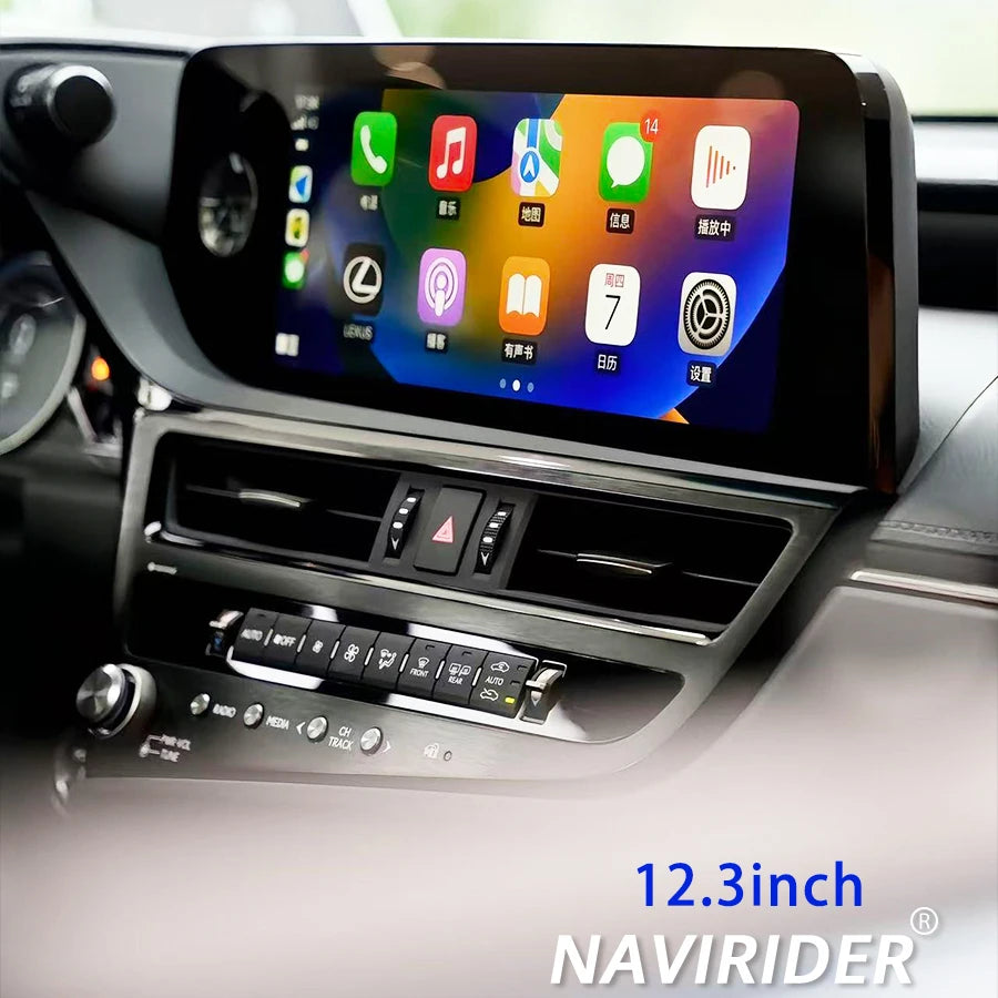 12.3inch GPS Wifi Stereo For Lexus ES ES300h ES350h ES300 ES330 ES350 2022 Android14 Car R