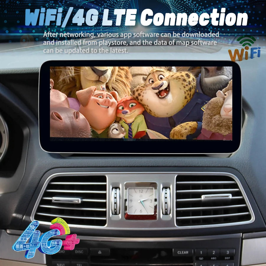 10.25Inch Android 13 Radio For Mercedes Benz E Class W212 2009 -2012 Two Door Coupe Car GP | AUTOKITSHOP