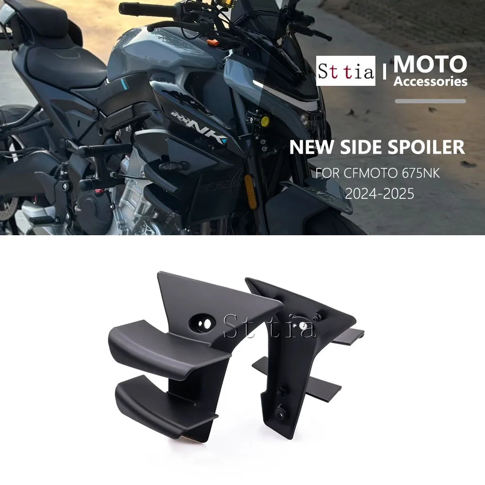 Fit For CFMOTO 675NK Side Wing Side Spoiler Frontal Spoilers For CFMOTO 675 NK 2024 2025 Front S - Automotive LED Light