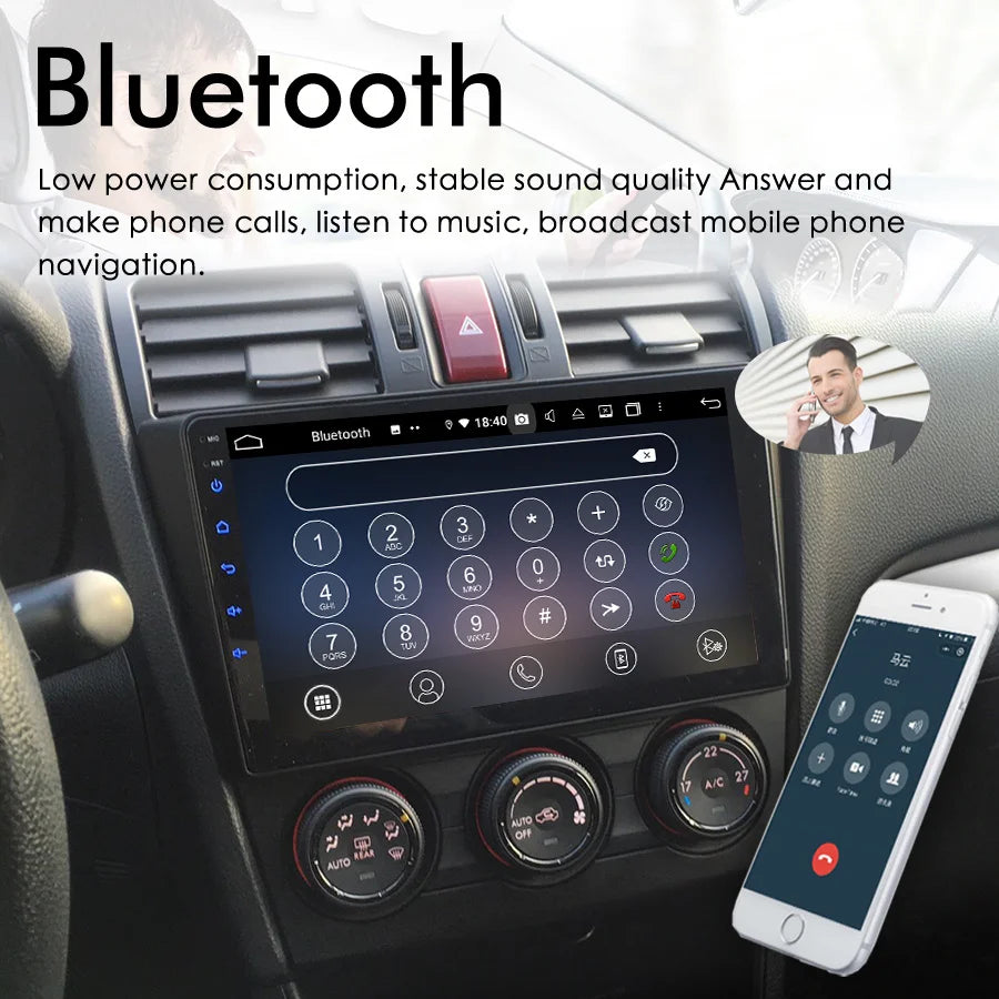 Car Radio GPS Navigation For Subaru Forester SJ 2012 - 2015 Android 14 AI Voice Multimedia