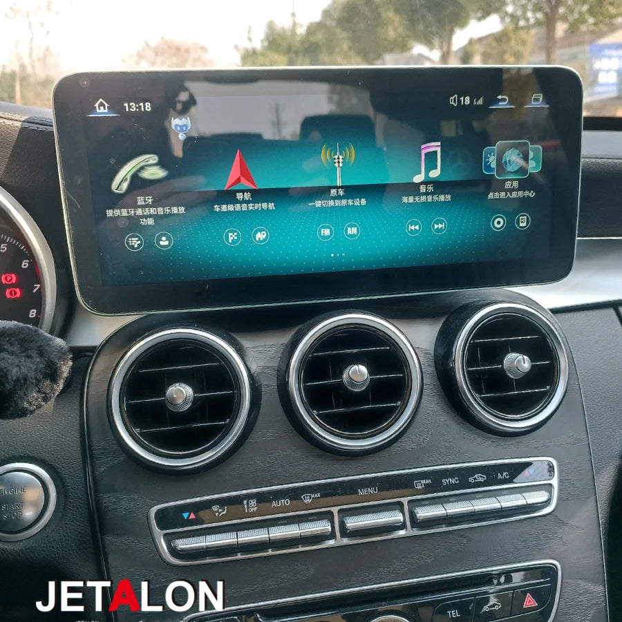 For Mercedes Benz C Class V W447 GLC X253 W205 C180 C200 C300 C350 Player GPS Display Andr