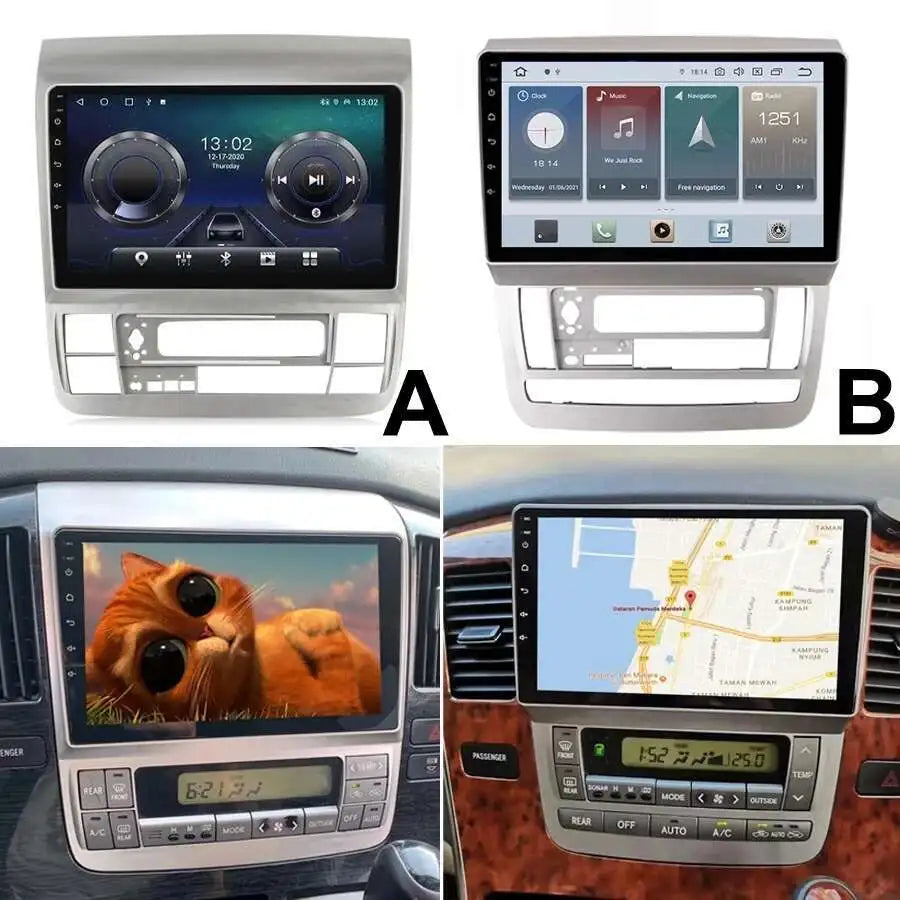 For Toyota Alphard 2007 2006 2005 2004 Car Multimedia Player Android 13 Gps BT Navigation