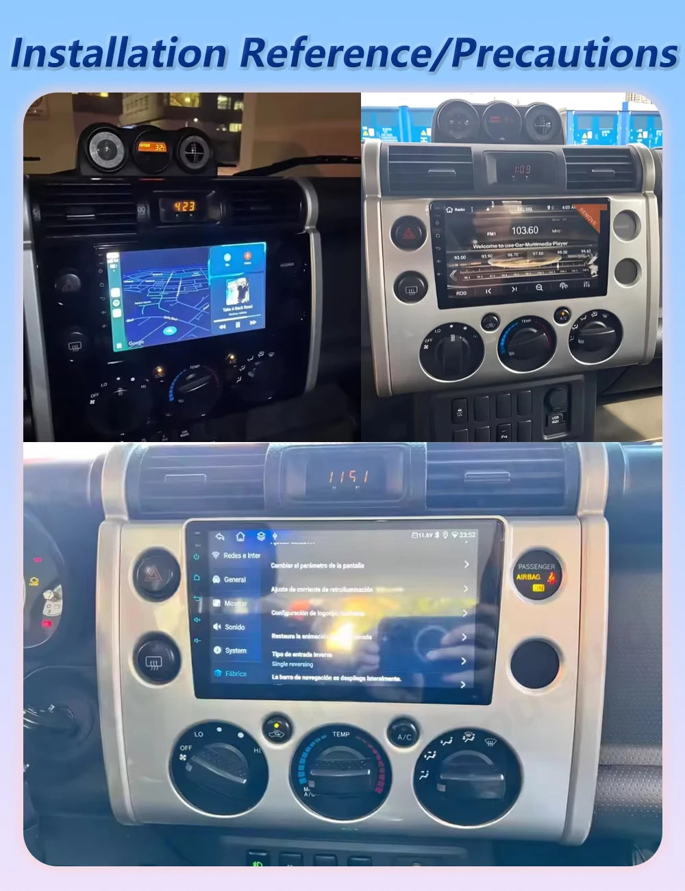 Android Auto Carplay Car Radio For Toyota FJ Cruiser J15 2006 2007 2008 2009 2010 2011 - 2 | AUTOKITSHOP