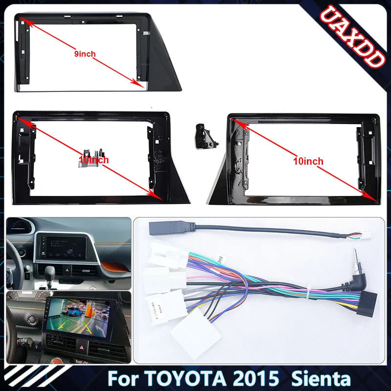 Car DVD Radio Android Fascia Multimedia for Toyota 2015 Sienta 9 10.1 Inch CD MP3 MP5 Vide