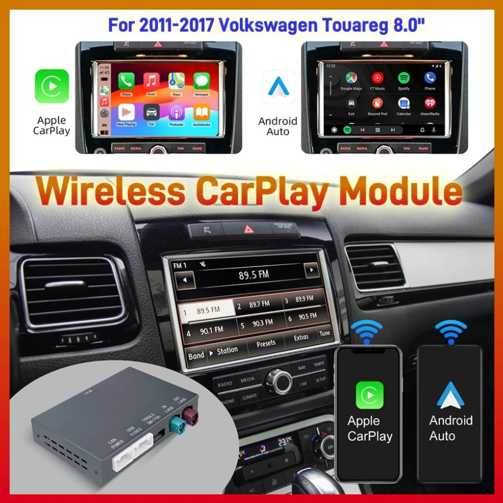 Wireless CarPlay Retrofit Box For Volkswagen Touareg RNS850 2011-2017 8 Inch Android Auto  | AUTOKITSHOP