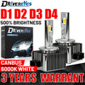 Drivereyes D1S D3S LED Headlight Canbus D2S D4S D8S D2R D4R Car Light 8000K 4300K 1:1 HID