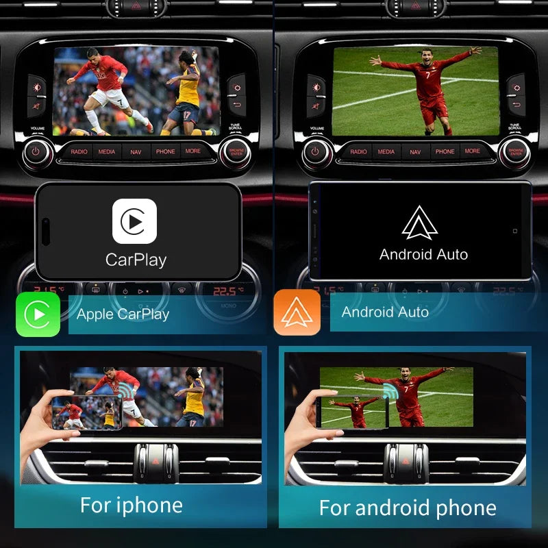 Newest Wireless Carplay Android Auto Mirror Link AirPlay Car Play Function for Alfa Giulie
