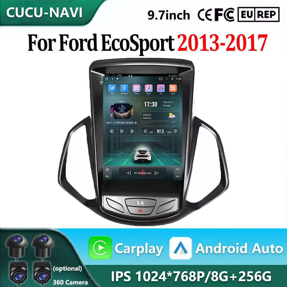 9.7 inch Android 15 For ford EcoSport 2013 - 2018 Car Radio Multimedia Video Player Naviga | AUTOKITSHOP