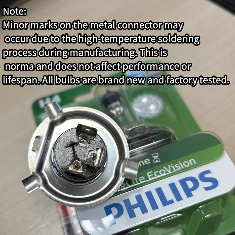 Philips H4 12V 60/55W LongLife EcoVision Car Original Halogen Headlight 3000h Auto Lamp Ge