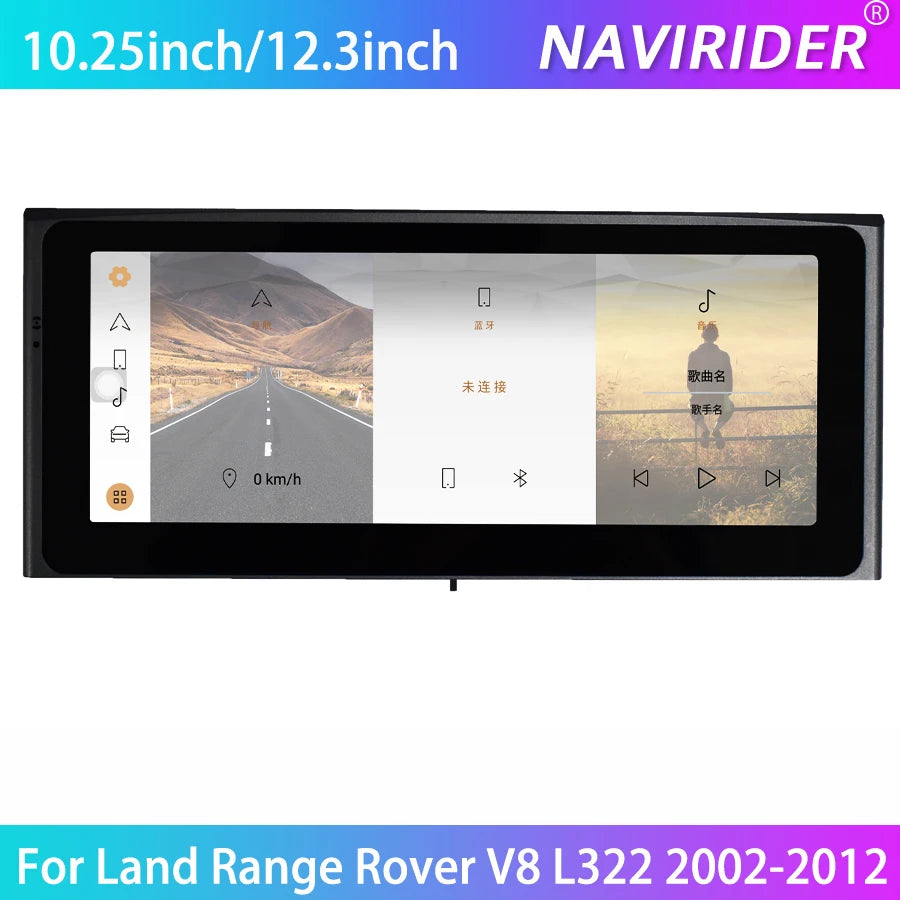 10.25Inch Multimedia Video Player Android 15 GPS Navi Stereo For Land Range Rover V8 L322