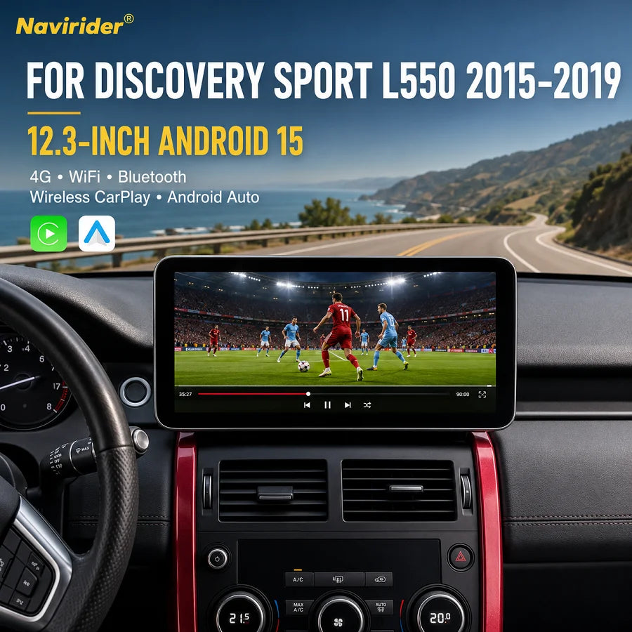 T 12.3" Android 15 Car Radio Wireless CarPlay 4G GPS Bluetooth Multimedia Player For Land  | AUTOKITSHOP