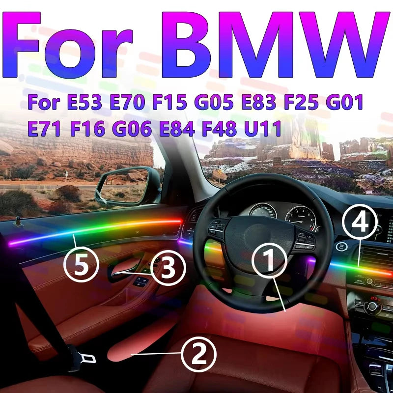 RGB - Ambient Light - for BMW G06 F16 E71 - Car Interior Lighting | AUTOKITSHOP