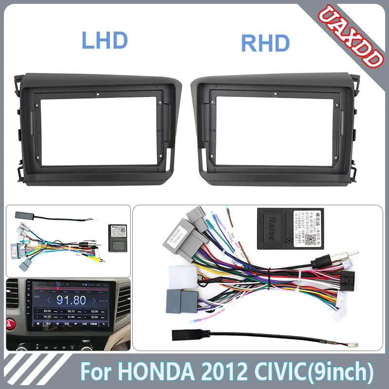 2 Din Car DVD Radio Android Fascia Multimedia for Honda 2012 CRV 9 Inch MP5 Video Audio St