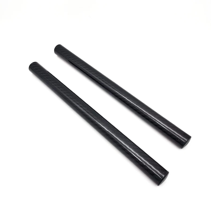2× Carbon Fiber Bar Diameter 22mm 7/8" Motorcycle Clip-On Grips Tube Handlebars