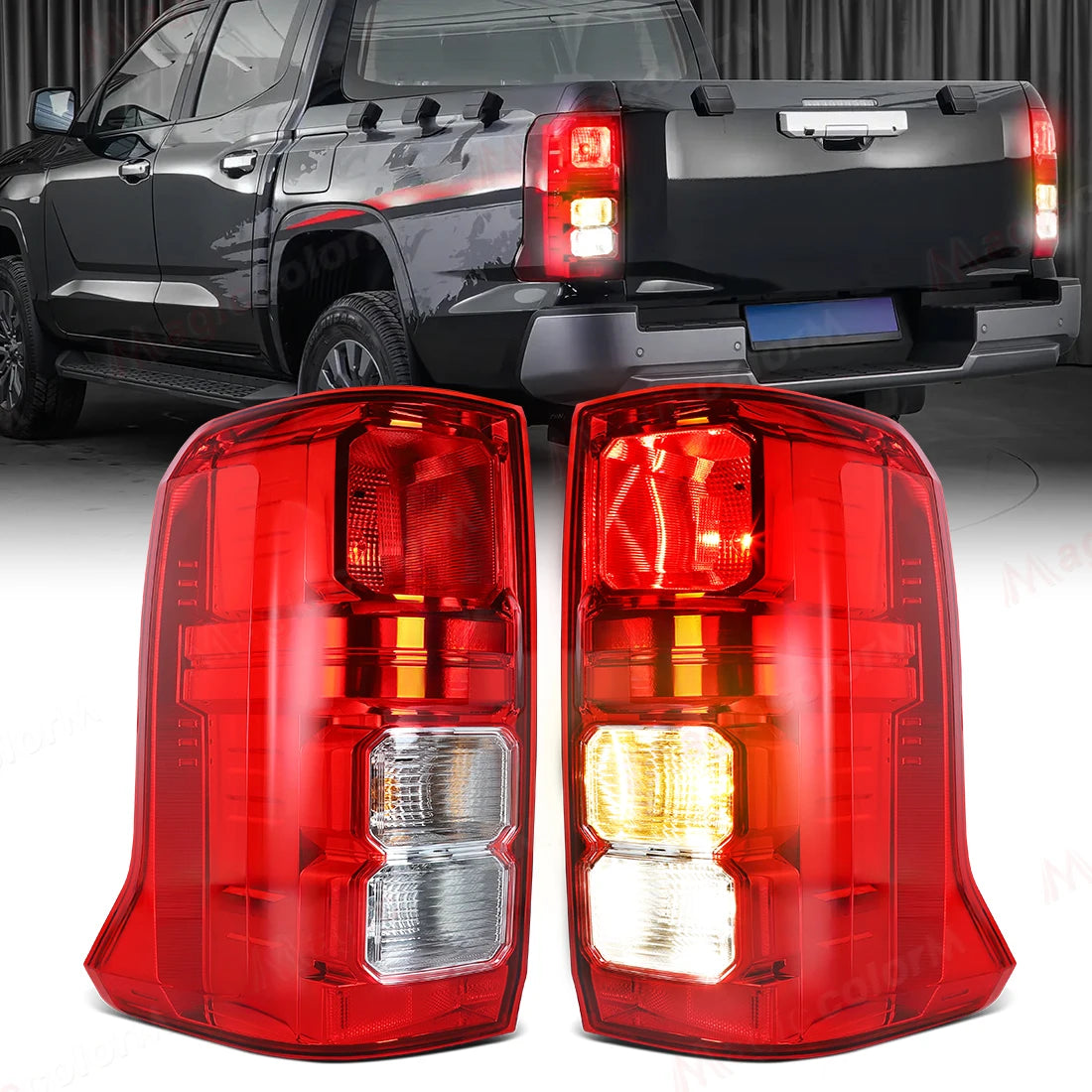 Tail Lamps For Mitsubishi Triton L200 2024 2025 Rear Driving Reverse Brake Dynamic Turn Si | AUTOKITSHOP