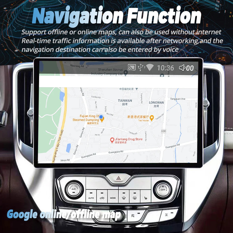 13.3Inch Screen For Great Wall Poer 2009-2021 Android Car Multimedia Video Player Navigati
