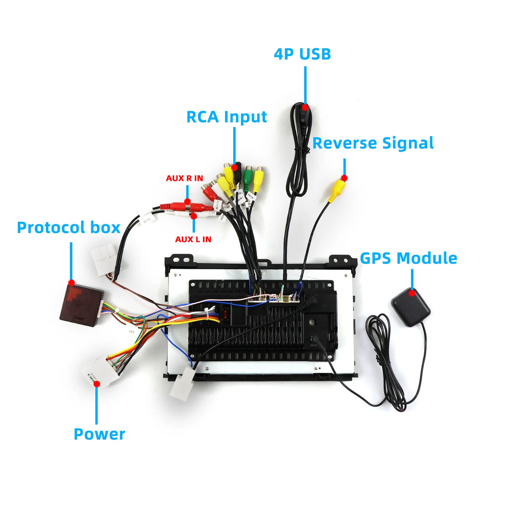 7“Android Car Radio For Toyota Prado 2002 to 2009 Wireless CarPlay Android Auto GPS Nav Bl