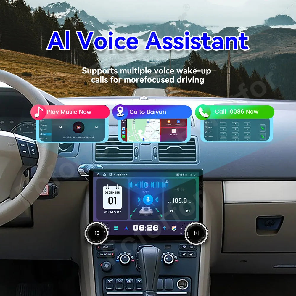 Vision Edition 11.5 Inch Android 15 HD Touch Wireless CarPlay Android Auto Multimedia GPS