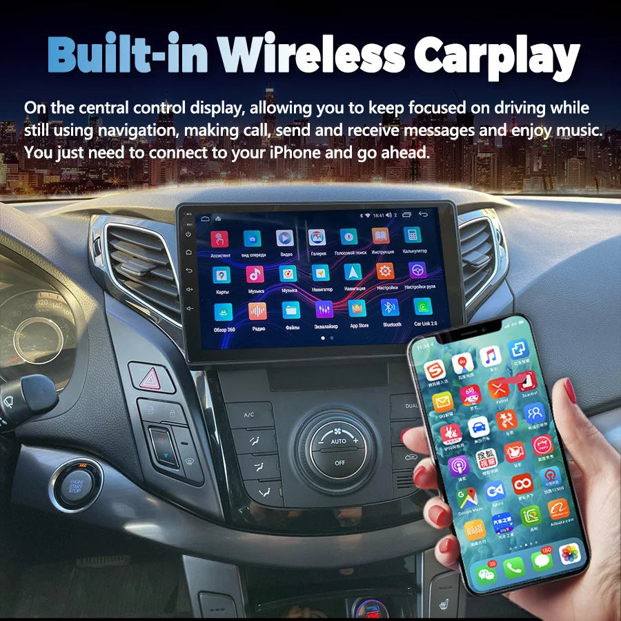 128GB Android 14 2Din Car Multimedia Player GPS For HYUNDAI I40 2012-2016 Autoradio Blueto