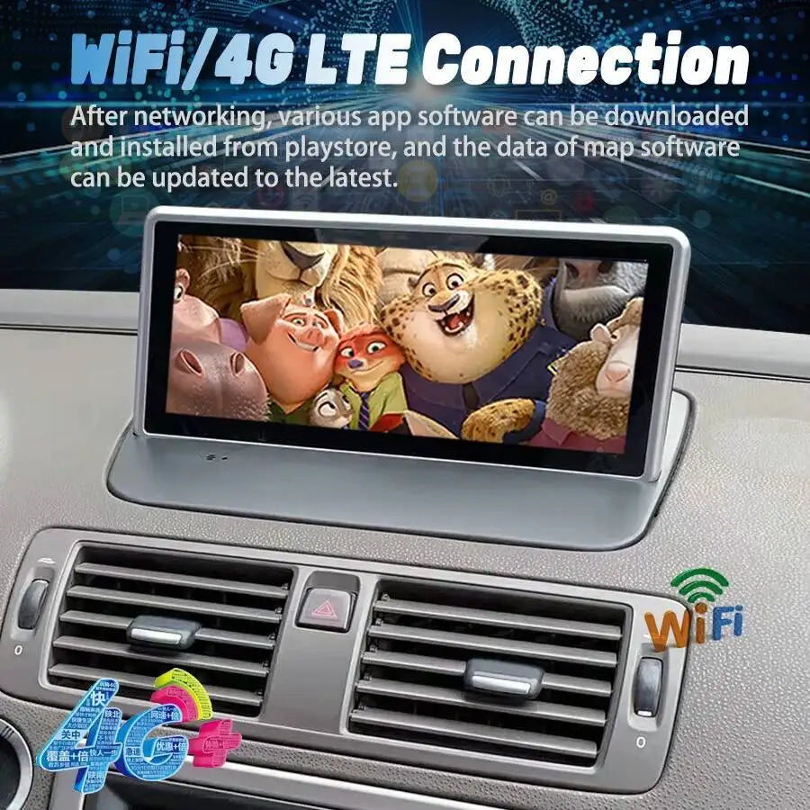 256GB Android 15 Car Radio For VOLVO C30 S40 C70 2004 - 2012 8.8" Qled Screen Multimedia N | AUTOKITSHOP