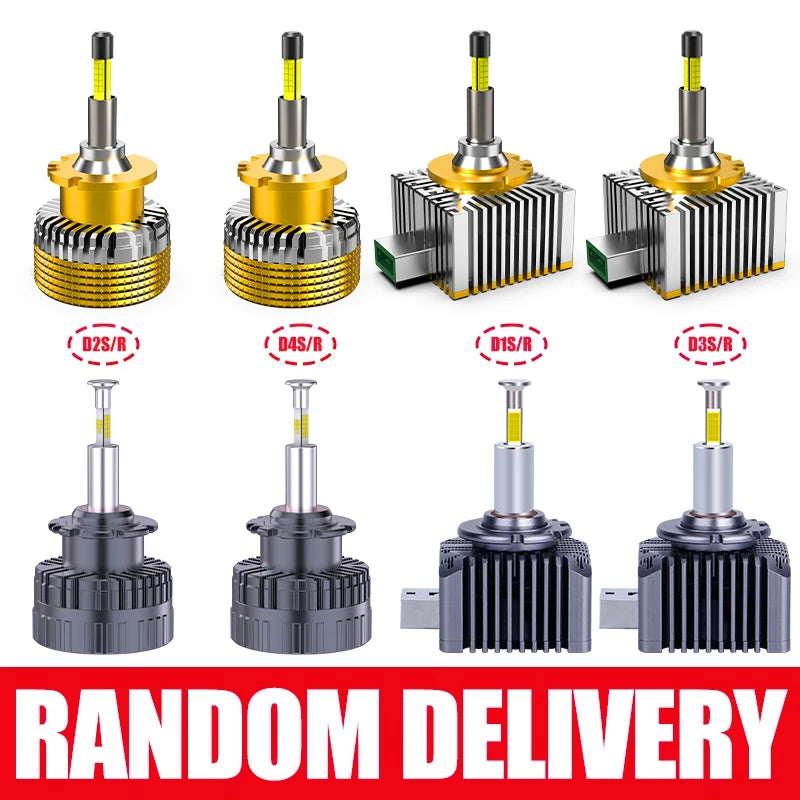 360 D1S LED Headlight HID D2S D3S D4S For BMW Benz Audi VW Plug&Play 1:1 HID Turbo Car Aut
