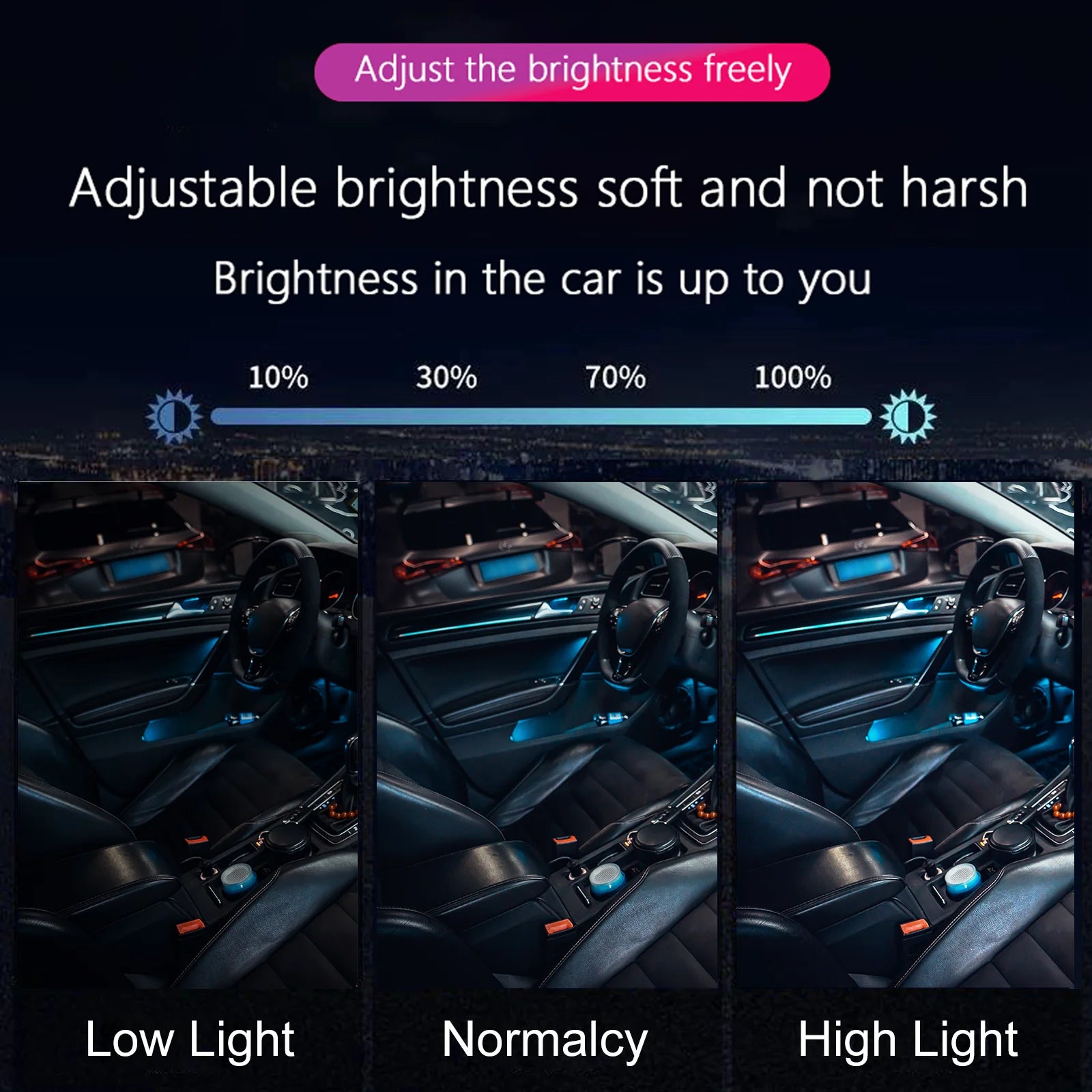 RGB - Ambient Light - for VW MK6 2010-2025 - Car Interior Lighting | AUTOKITSHOP