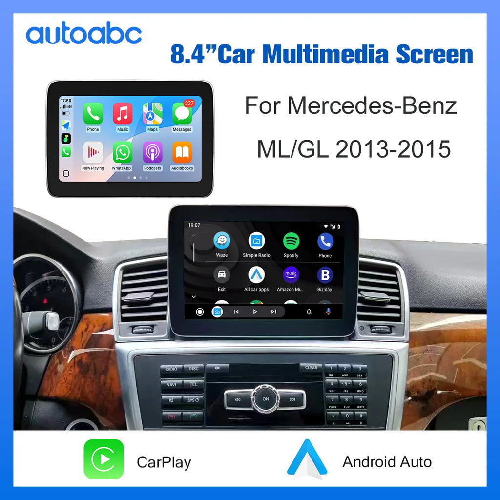 8.4'‘ Wireless Carplay/Linux for Mercedes Benz NTG4.5 ML W166 ML350 GL X166 2013-2015 Touc | AUTOKITSHOP