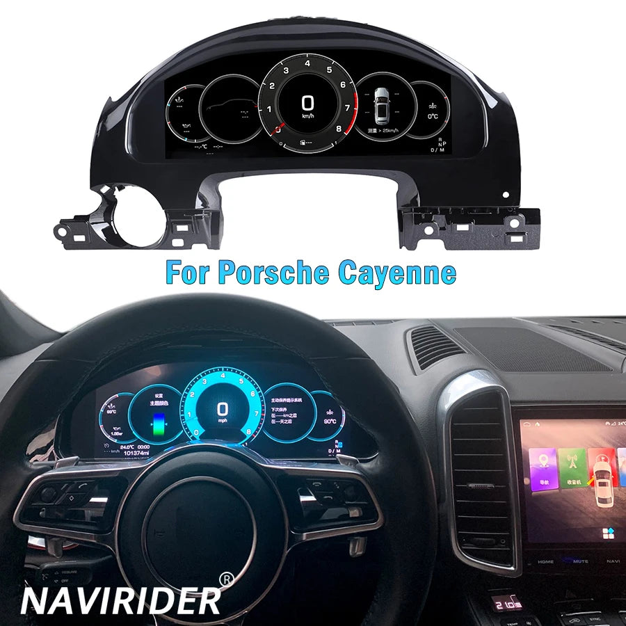 12.3inch Virtual Cockpit Dashboard For Porsche Cayenne 2010-2017 Car LCD Digital Cluster P